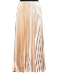 Blanca Vita - Satin Pleated Long Skirt - Lyst