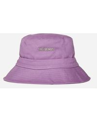 discount 86% NoName Raw hat with mauve embroidery Purple/Beige Single WOMEN FASHION Accessories Hat and cap Purple 