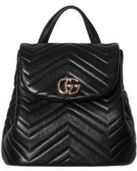 Gucci - Gg Marmont Mini Leather Backpack - Lyst