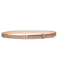 Max Mara - Clay Leather Mgraziata Monogram Belt - Lyst