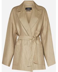 Weekend by Maxmara - Alpino Linen And Cotton Jacket - Lyst