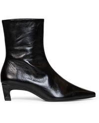 Alohas - Crinkled-Effect Leather Ambar Rift Ankle Boots - Lyst