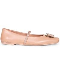 Ferragamo - New Vara Plate Ballet Flats - Lyst