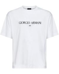 Giorgio Armani - Cotton Interlock Jersey T-Shirt - Lyst