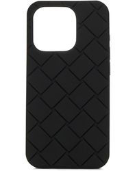 Bottega Veneta - Custodia Per Iphone 15 Pro Nera - Lyst