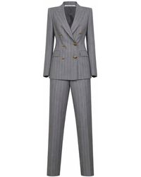 Tagliatore - Pinstriped Virgin Wool And Silk Double-Breasted Suit - Lyst