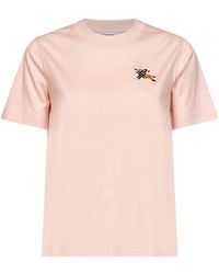 Burberry - Cotton T-Shirt With Knight Check - Lyst