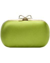 Self-Portrait - Clutch With Shoulder Strap And Crystal Bow - Lyst