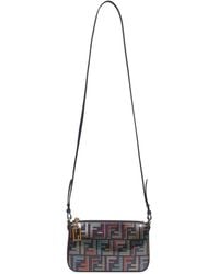 Fendi - Baguette Pouch Bag With Chain - Lyst