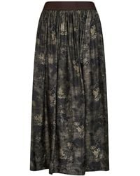 Uma Wang - And Floral Moulay Gillian Midi Skirt - Lyst