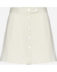 A.P.C. - Cara Viscose-blend Miniskirt - Lyst