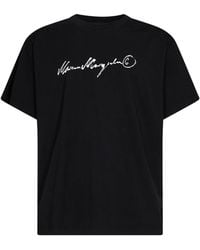 MM6 by Maison Margiela - Overdyed Jersey Printed T-Shirt<Br - Lyst