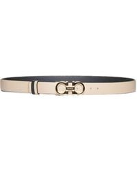 Ferragamo - Reversible Grained Leather Gancini Belt - Lyst