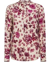 Isabel Marant - Printed Stretch Silk Rusak Blouse - Lyst