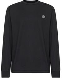 Stone Island - Cotton Jersey Long-Sleeved T-Shirt - Lyst