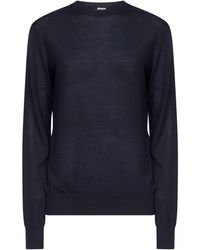 TOTEME - Midnight Merino Wool And Silk Fine Knit Sweater - Lyst
