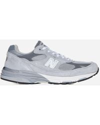 New Balance - 993 Suede, Leather And Mesh Sneakers - Lyst