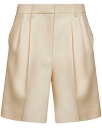 KHAITE - Shorts Auggie Wool-Silk - Lyst