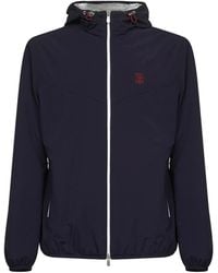 Brunello Cucinelli - Nylon Hooded Jacket - Lyst