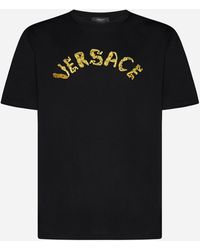 Versace - Logo Cotton T-shirt - Lyst
