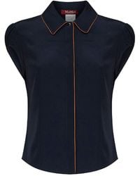 Max Mara - Crêpe De Chine Mstskipper Shirt - Lyst