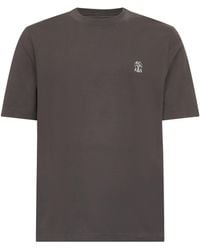 Brunello Cucinelli - Solomeo Crest T-Shirt - Lyst