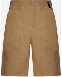 Fendi - Paper Canvas Bermuda Shorts - Lyst