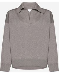 Bottega Veneta - Wool Knit Polo Shirt - Lyst