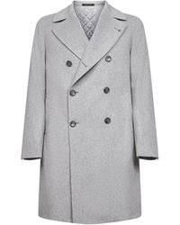Tagliatore - Pearl Virgin Wool And Cashmere Double-Breasted Coat - Lyst