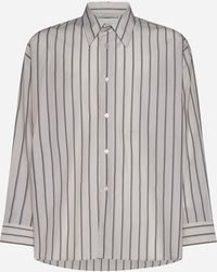 Studio Nicholson - Loche Pinstriped Cotton Shirt - Lyst