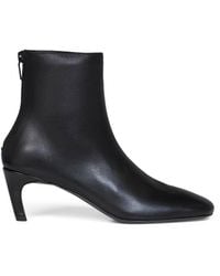 TOTEME - Soft Nappa Leather Ankle Boots - Lyst