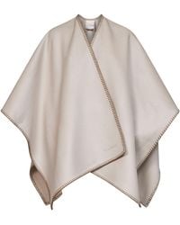 Max Mara - Sand Wool Colomba Belted Cape - Lyst