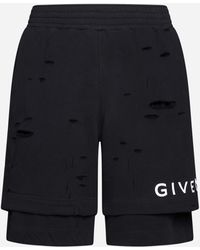 Givenchy - Cotton Doubled Shorts - Lyst