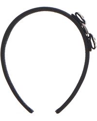 Ferragamo - Vara Rhinestone Bow Grosgrain Headband By - Lyst