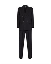 Hevò - Stretch Canvas Rodi Double-Breasted Suit - Lyst