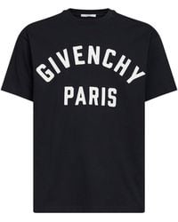 Givenchy - Cotton Paris Embroidered T-Shirt - Lyst