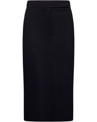 Blanca Vita - Gabardine Midi Pencil Skirt - Lyst
