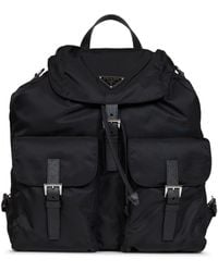 PRADA VIAGGIO - Re-Nylon Backpack With Shoulder Strap - Lyst
