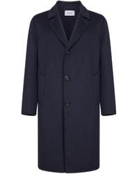 D 40 - Double Wool Single-Breasted Coat - Lyst