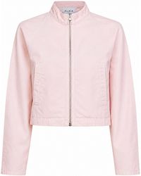 Alaïa - Dyed Cotton Denim Rounded Jacket - Lyst