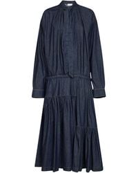 Dries Van Noten - Cotton Denim Denvy Midi Dress - Lyst