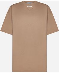 Prada - Distressed Trims T-shirt - Lyst