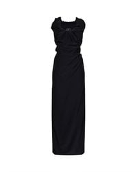 Vivienne Westwood - Viscose And Silk Ginnie Amber Long Dress - Lyst