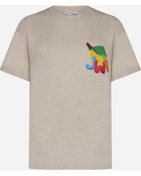 JW Anderson - Logo And Print Cotton T-shirt - Lyst