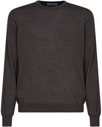 D 40 - Virgin Wool Knit Crewneck Sweater<Br - Lyst