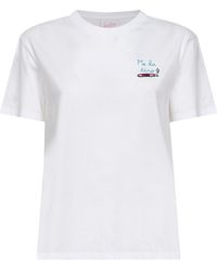 MC2 Saint Barth - Cotton Jersey Emilie Embroidered T-Shirt - Lyst