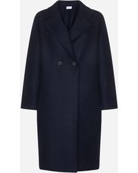 Donna Abbigliamento da Cappotti da Cappotti lunghi e invernali Cappotto di Harris Wharf London in Rosso 