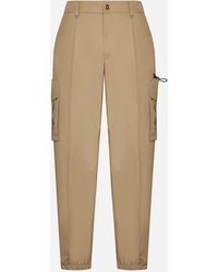 Versace - Cotton Cargo Trousers - Lyst