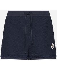 Moncler - Cotton-blend Boucle' Shorts - Lyst