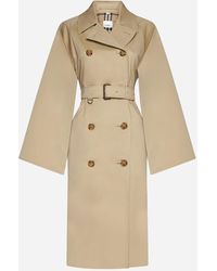 Burberry - Trench Coat With Cape Lined Sleeves - Lyst
